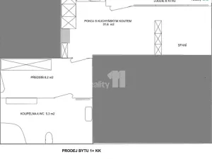 Prodej bytu 1+kk, Praha - Krč, Hudečkova, 48 m2