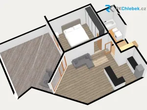 Pronájem bytu 2+kk, Ostrava - Moravská Ostrava, Blahoslavova, 50 m2