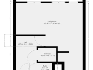 Pronájem bytu 1+kk, Praha - Prosek, Vysočanská, 36 m2