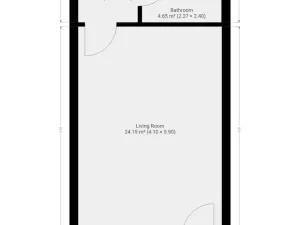 Pronájem bytu 1+kk, Praha - Vysočany, Gerstelova, 35 m2