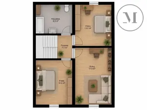 Prodej apartmánu, Třeboň, 108 m2