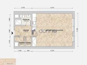 Pronájem bytu 1+kk, Praha, Švédská, 43 m2
