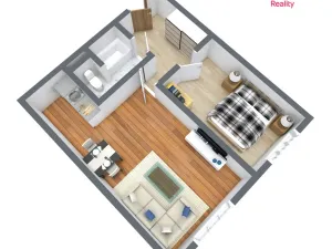 Prodej bytu 2+kk, Lom - Loučná, Libkovická, 42 m2