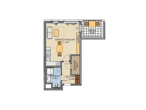 Prodej bytu 1+1, Praha - Ruzyně, 34 m2