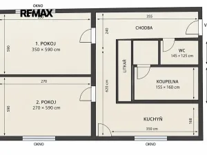 Prodej bytu 2+1, Praha - Kamýk, Lísková, 65 m2