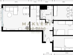 Prodej bytu 4+kk, Praha, Pod lysinami, 80 m2