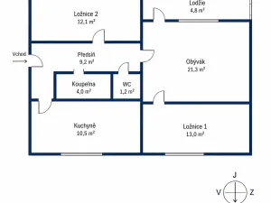 Prodej bytu 3+1, Liberec, Česká, 70 m2