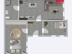 Pronájem bytu 2+1, Leština u Světlé - Štěpánov, 64 m2