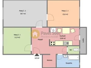 Pronájem bytu 3+1, Strakonice - Strakonice I, Mírová, 66 m2