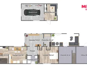 Prodej rodinného domu, Čestín, 80 m2