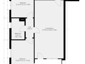 Pronájem bytu 3+kk, Praha - Dolní Chabry, K Beranovu, 83 m2