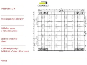 Pronájem výrobních prostor, Kožichovice, Žďárského, 5000 m2