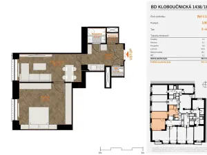 Prodej bytu 2+kk, Praha - Nusle, Kloboučnická, 50 m2