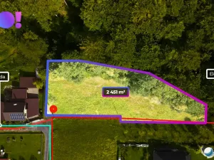 Prodej pozemku pro bydlení, Bystřice, 2425 m2