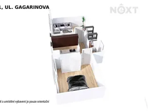 Prodej bytu 2+1, Šumperk, Gagarinova, 47 m2