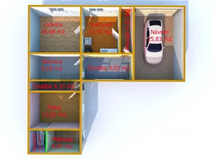 Prodej rodinného domu, Modrá, 102 m2