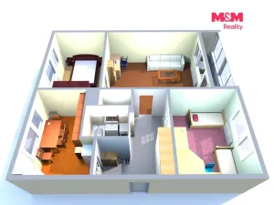 Prodej bytu 3+1, Česká Lípa, Jihlavská, 70 m2
