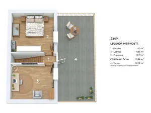Prodej rodinného domu, Zlín, Příkrá, 124 m2