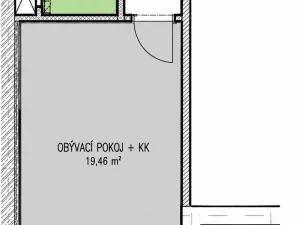 Prodej bytu 1+kk, Brno, Hluboček, 26 m2