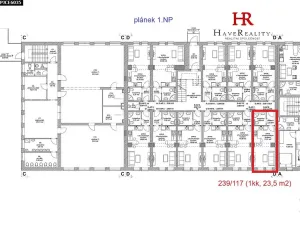 Pronájem bytu 1+kk, Týnec nad Sázavou, 24 m2