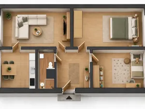 Prodej bytu 3+1, Klášterec nad Ohří, Lesní, 76 m2