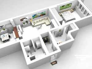 Pronájem bytu 2+kk, Libčice nad Vltavou, Na Vrchách, 70 m2