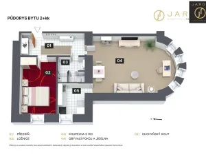 Prodej bytu 2+kk, Praha - Zbraslav, Pod Havlínem, 59 m2