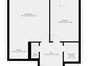 Pronájem bytu 2+kk, Praha - Hostivař, Přeštická, 61 m2