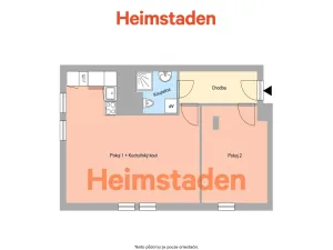 Pronájem bytu 2+kk, Ostrava - Poruba, Komenského, 35 m2
