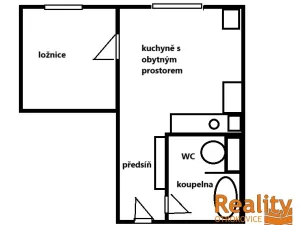 Pronájem bytu 1+1, Otrokovice - Kvítkovice, SNP, 36 m2