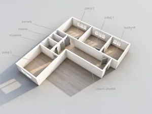 Prodej bytu 3+1, Chomutov, Na Příkopech, 78 m2