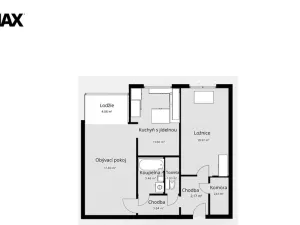 Pronájem bytu 2+kk, Praha - Kobylisy, Slancova, 62 m2