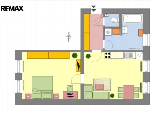 Pronájem bytu 2+kk, Jablonec nad Nisou, Podhorská, 47 m2
