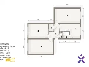 Prodej bytu 3+1, Ústí nad Labem - Severní Terasa, Jizerská, 80 m2