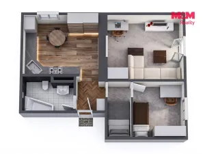 Prodej bytu 3+kk, Horní Slavkov, Zahradní, 48 m2
