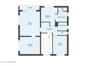 Pronájem ubytování, Hradec Králové, Příčná, 140 m2