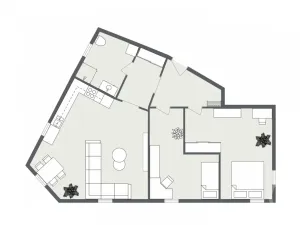 Pronájem bytu 3+kk, Ostrava - Heřmanice, Koněvova, 84 m2