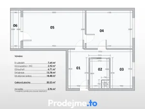 Prodej bytu 2+1, Praha - Strašnice, Vrátkovská, 57 m2