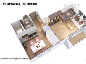 Prodej bytu 1+1, Šumperk, Temenická, 36 m2