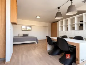 Pronájem bytu 1+kk, Praha - Dejvice, Nikoly Tesly, 46 m2