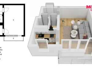 Prodej bytu 1+1, Náchod, Čechova, 27 m2