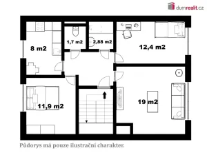 Pronájem bytu 3+1, Frymburk, 60 m2