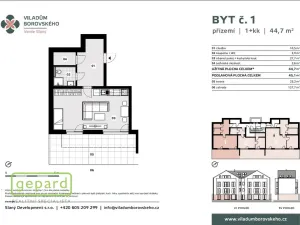 Pronájem bytu 1+kk, Slaný - Kvíček, K. H. Borovského, 45 m2