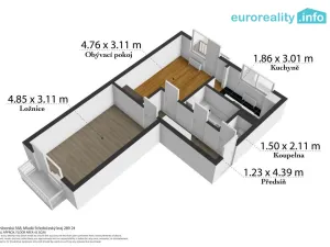 Prodej bytu 2+1, Milovice, Braniborská, 42 m2
