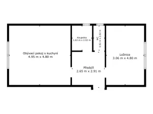 Pronájem bytu 2+kk, Hostivice, Litovická, 53 m2