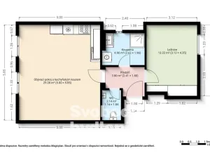 Pronájem bytu 2+kk, Praha - Smíchov, U Blaženky, 51 m2