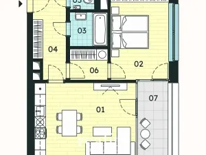 Prodej bytu 2+kk, Znojmo, 54 m2
