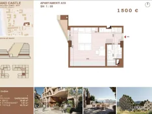 Prodej bytu 2+kk, Shengjin, Albánie, 39 m2