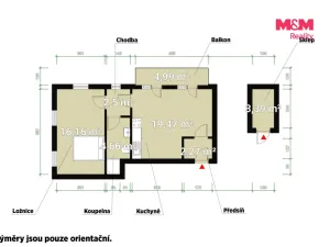 Prodej bytu 2+kk, Pernink, Karlovarská, 46 m2