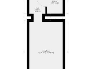 Pronájem bytu 1+kk, Praha - Nusle, Slavojova, 26 m2